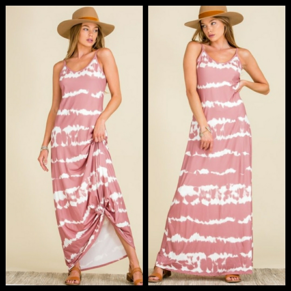 Dusty Rose Maxi Sun Dress